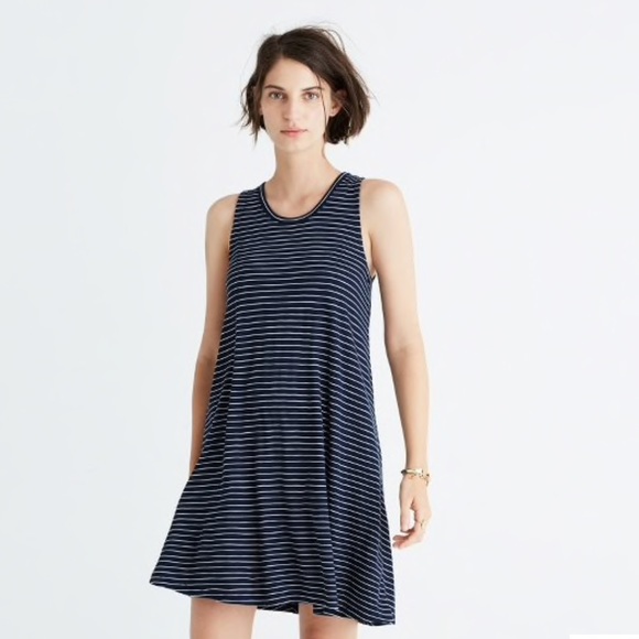 Madewell Dresses & Skirts - ✨MADEWELL✨ Highpoint tank dress—chevron stripe